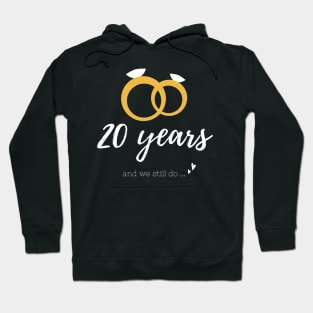 20th year anniversary wedding Hoodie